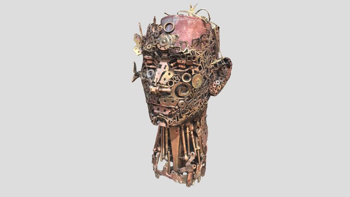 Metal Art Decorative Sculpture Photoscan Model 3D Model