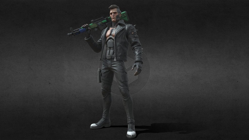 Cyberpunk Character 3d Model