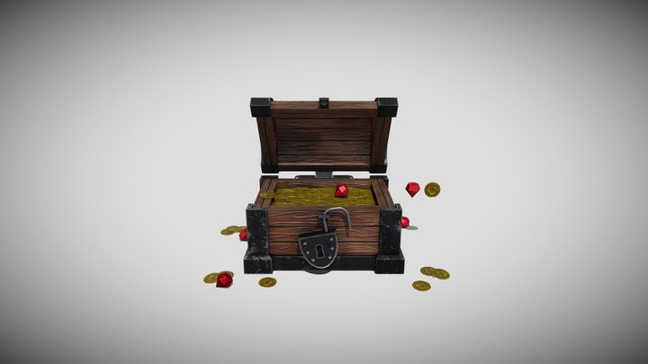 Treasure Chest 3D Model