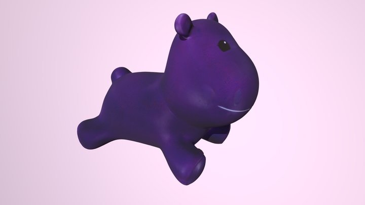 Inflatable Hippo 3D Model