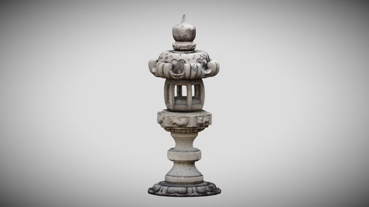 Shinnyoji Stone Lantern 3D Model
