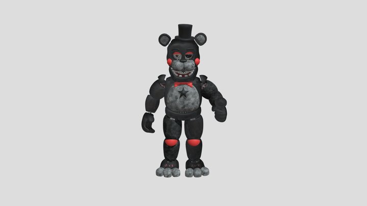 Unwithered Lefty The Black Bear 3D Model