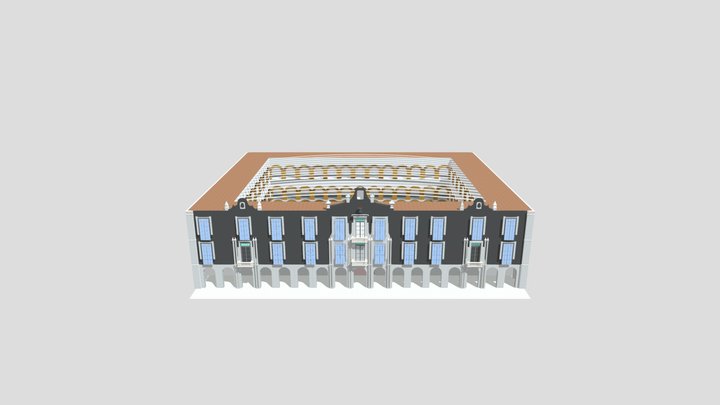 Palacio de Gobierno Estado de Mexico 3D Model