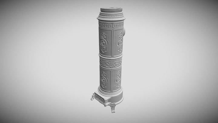 Litinová kamna, M 1174 3D Model