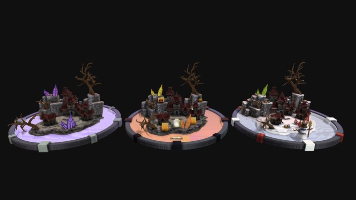 Shadow Fortress minecraft world made by Lethioti 3D Model