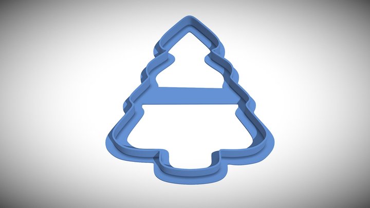 Christmas Tree Cookie Cutter – Modello 3D gratuito STL