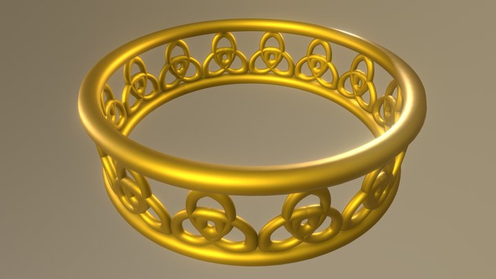 Celtic Ring 3D Model