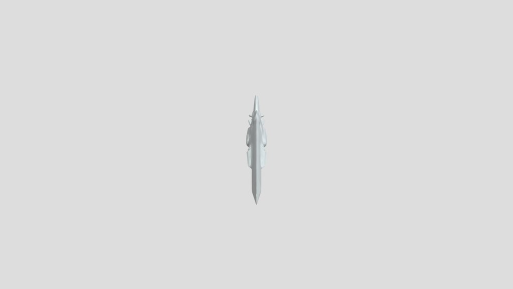 A red and white sword