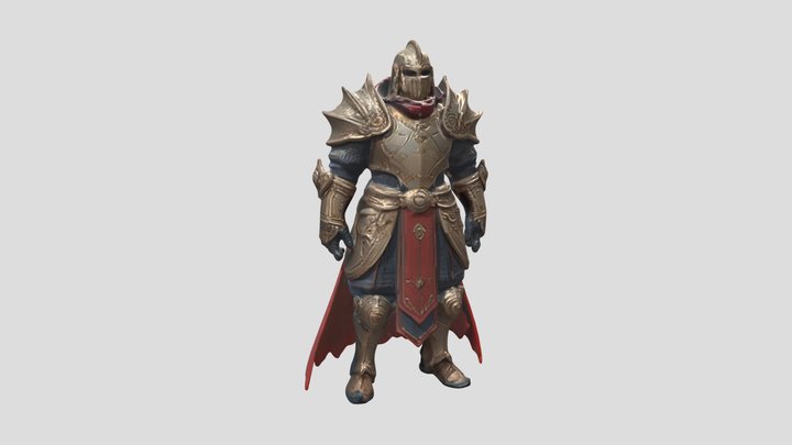 Fantasy Knight 3D Model