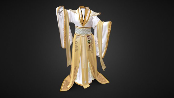 漢服-Chinese Hanfu 3D Model