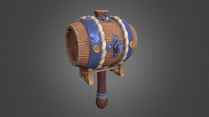 Barrel_hammer 3D Model