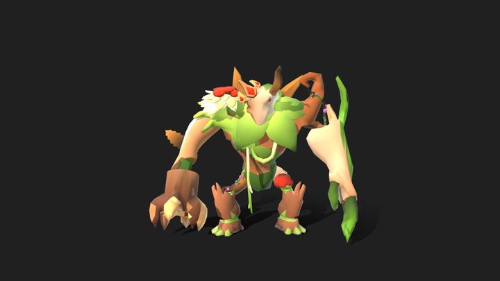 Dryad Wood Guardian 3D Model