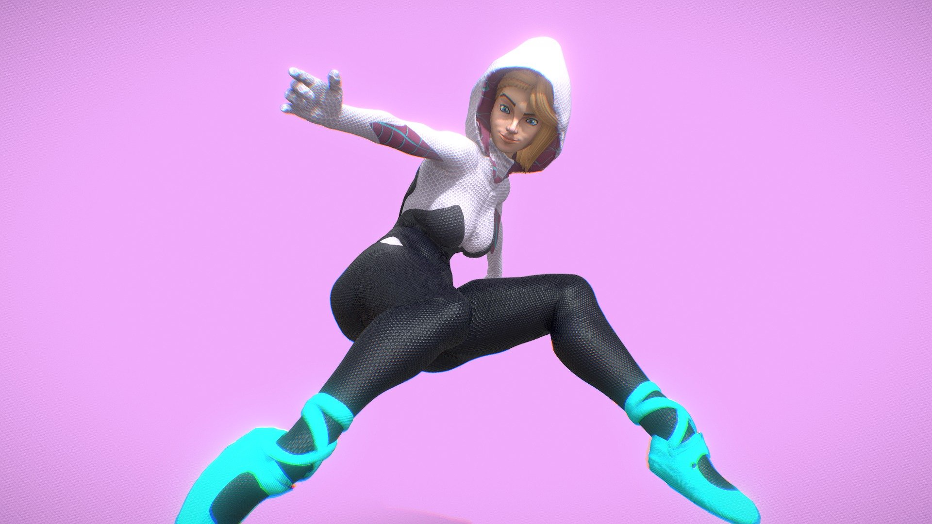 Spider Gwen - Buy Royalty Free 3D model by Marcos Corrêa Nunes  (@acedevsuper) [de55440] - Sketchfab Store