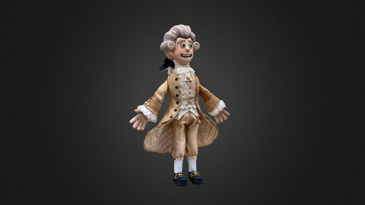 Hamilton Puppet 3D Scan 3D Model