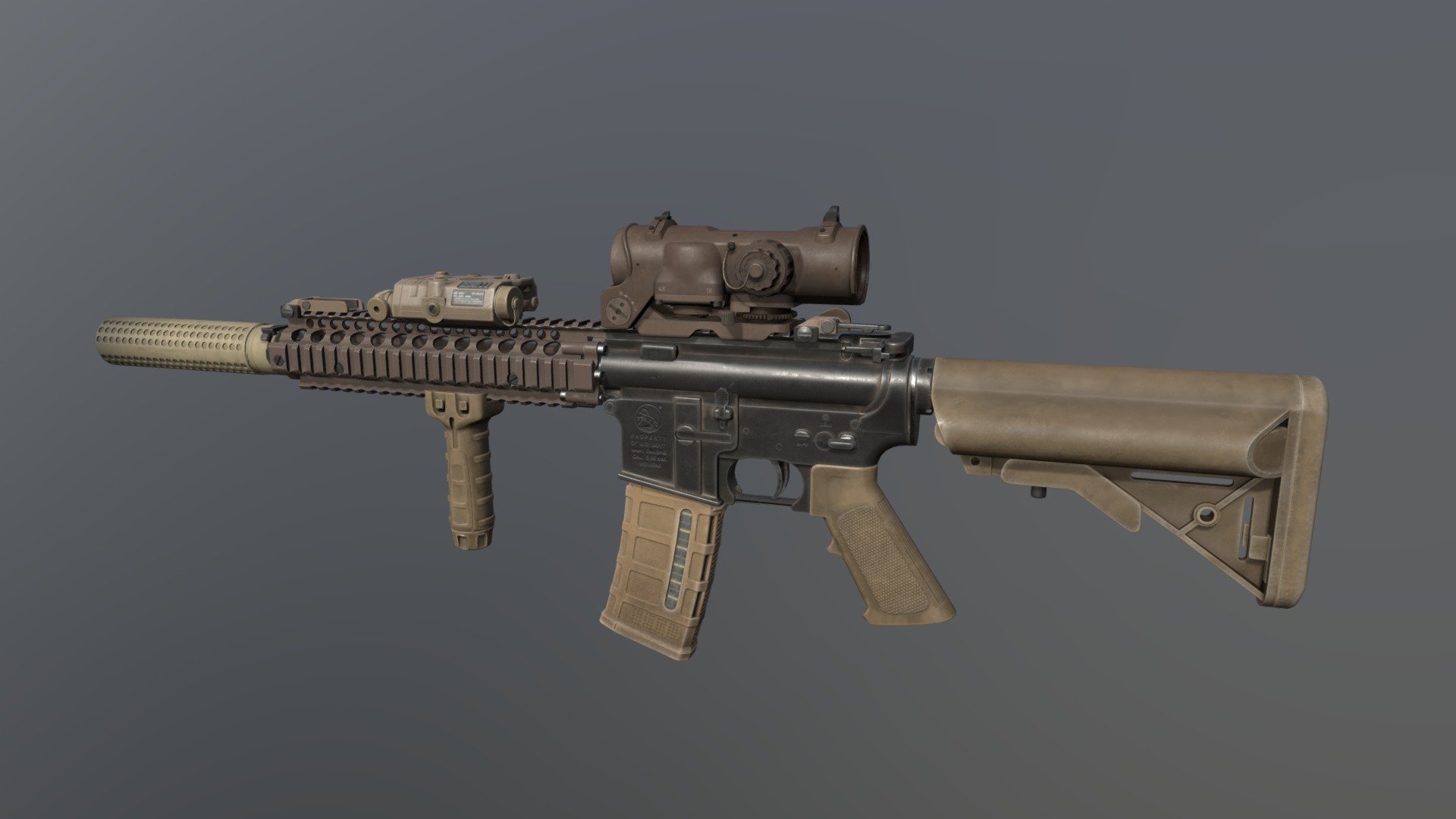 MK-18 Rifle - Buy Royalty Free 3D model by bobeer [de56682] - Sketchfab ...