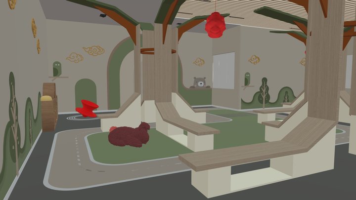 Nursery Library 3D Model