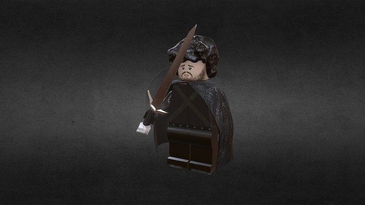 Lego Jon Snow 3D Model