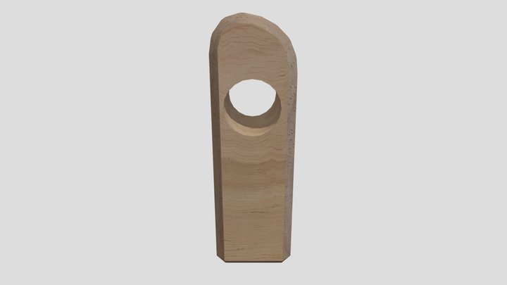 hole cut out block 3D Model