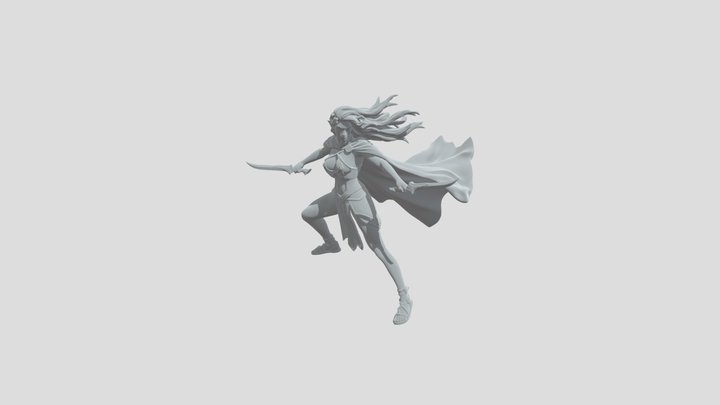 Windblade Huntress 3D Model