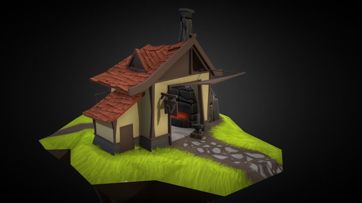 Medieval Blacksmith (Not Finished) 3D Model