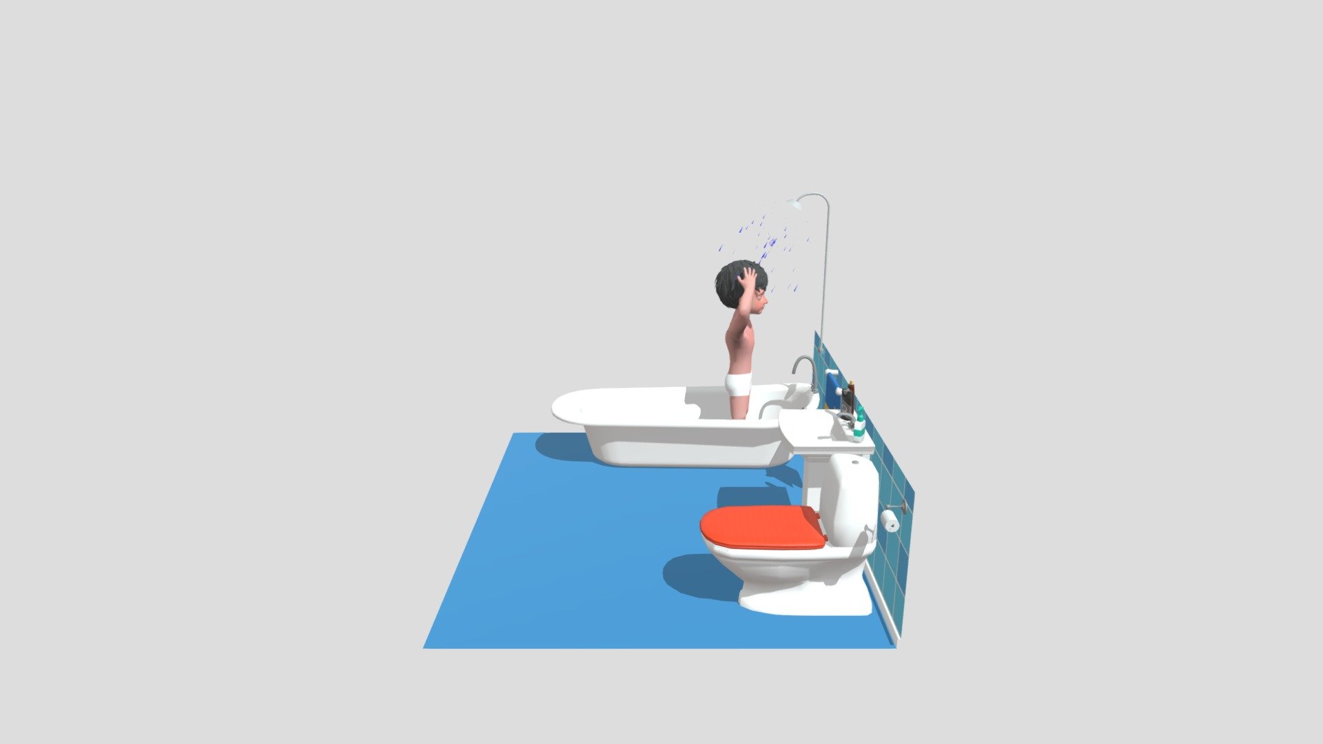 Take Shower Daily.glb 3D model by XMetaPro [de5adbb] Sketchfab