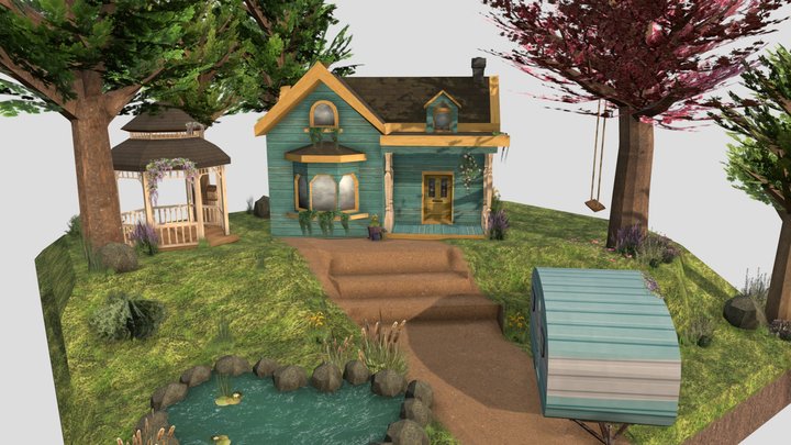 DAE Diorama - Grandma's house 3D Model