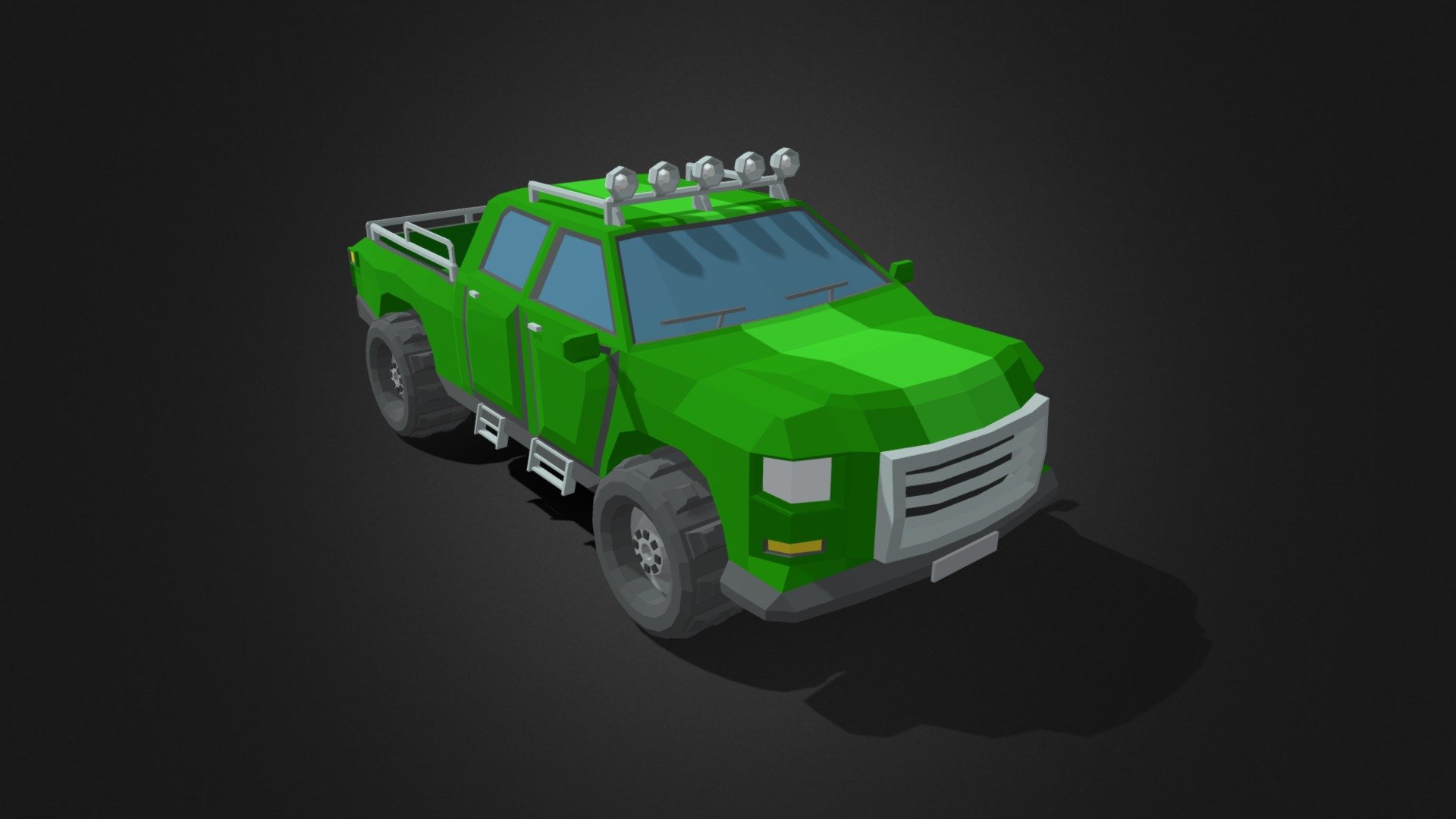 Low poly Pickup truck v3