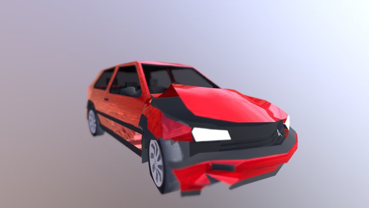 Wrecked 1999 Allerauto Wolf 3D Model
