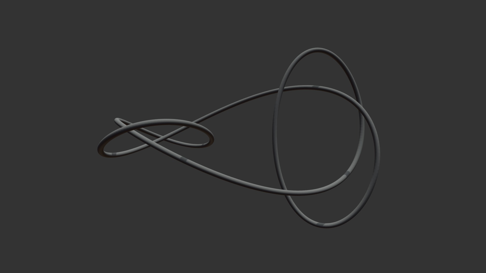 3D model Granny knot - This is a 3D model of the Granny knot. The 3D model is about shape, arrow.