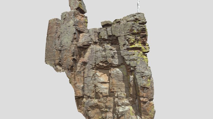Big Cliff Rock Pillar Scan 3D Model