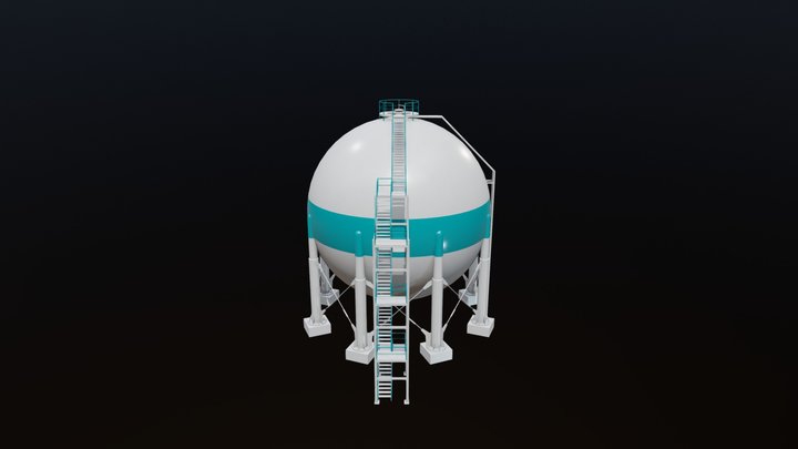 Gas Tank 3D Model