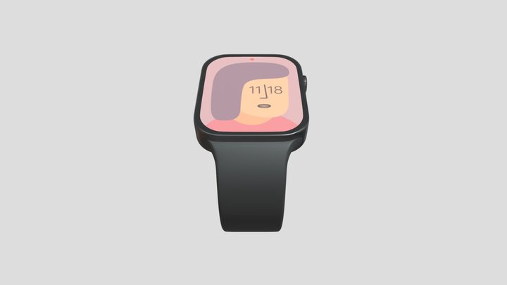 Apple watch series 7 (expected) Space Grey 3D Model