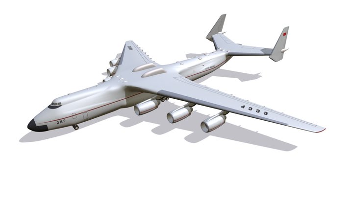 Antonov An-225 Soviet Union CCCP 3D Model