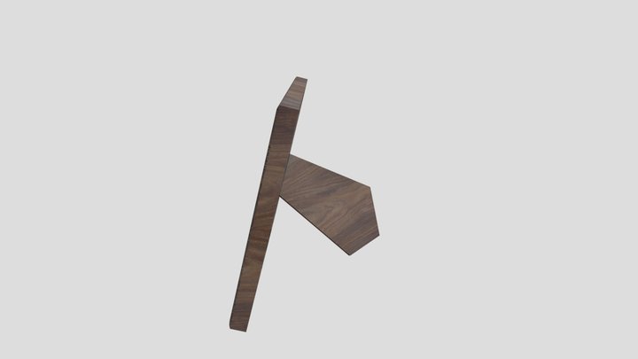Damaged Family Photo Frame 3D Model