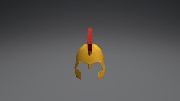 Spartan helm_ hazard mountain 3D Model