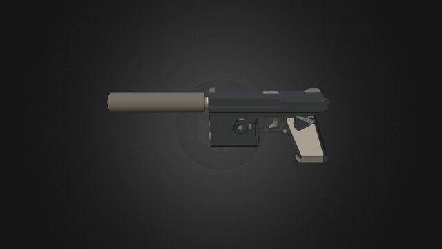 Handgun Socom 3D Model