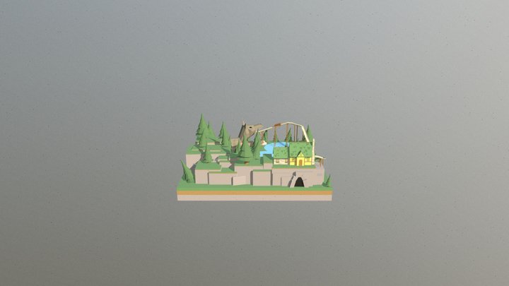 Efteling water ride 3D Model