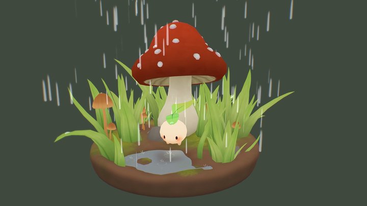 Rain 3D Model