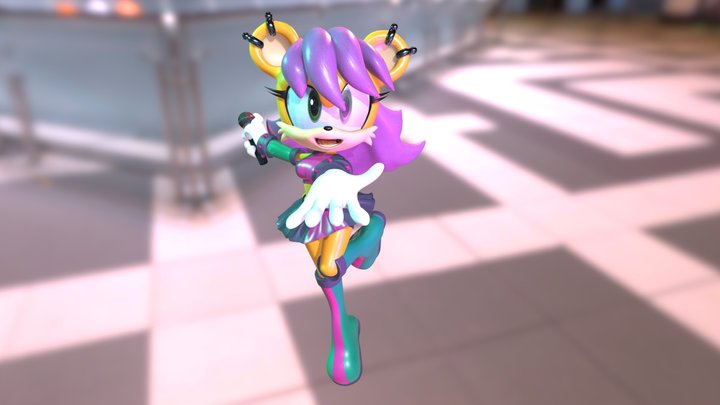 Mina Mongoose Live on Stage! 3D Model