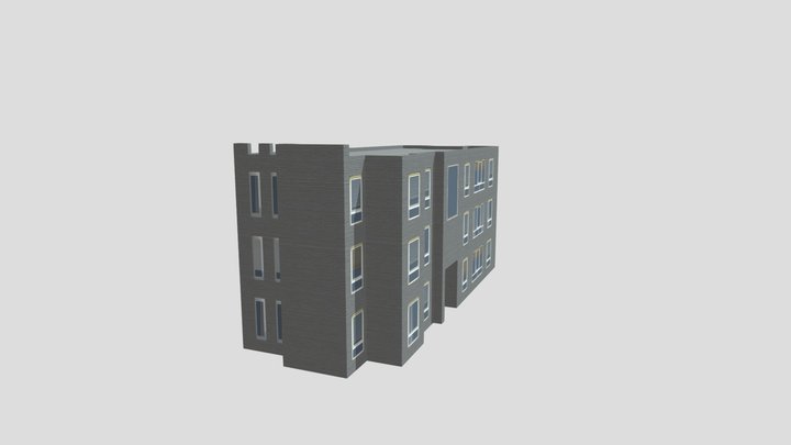 Davison Street Flats 2 - Flat Roof Grey A 3D Model