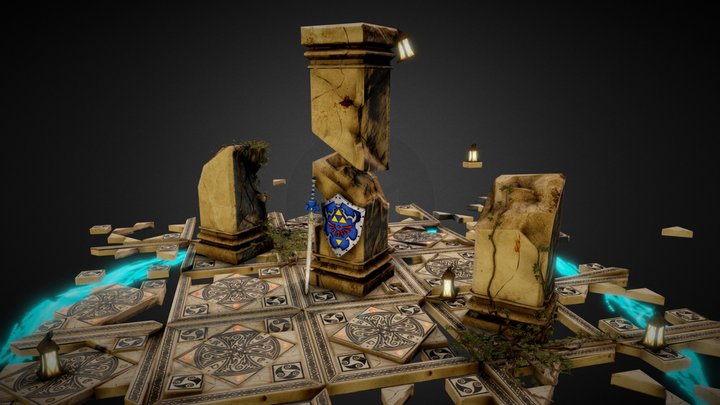 Zelda Environment 3D Model