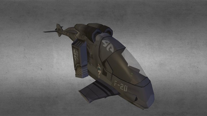 G-Police Havoc Gunship 3D Model