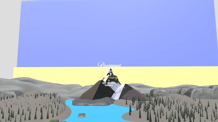 Paramount Pictures Logo (1986-1987) Remake V3 3D Model