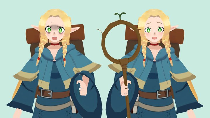 Marcille - Delicious in Dungeon - 3D VRC MMD DL 3D Model