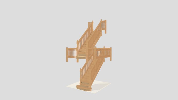 Hilmorton Road Rugby - Kensington Staircases 3D Model