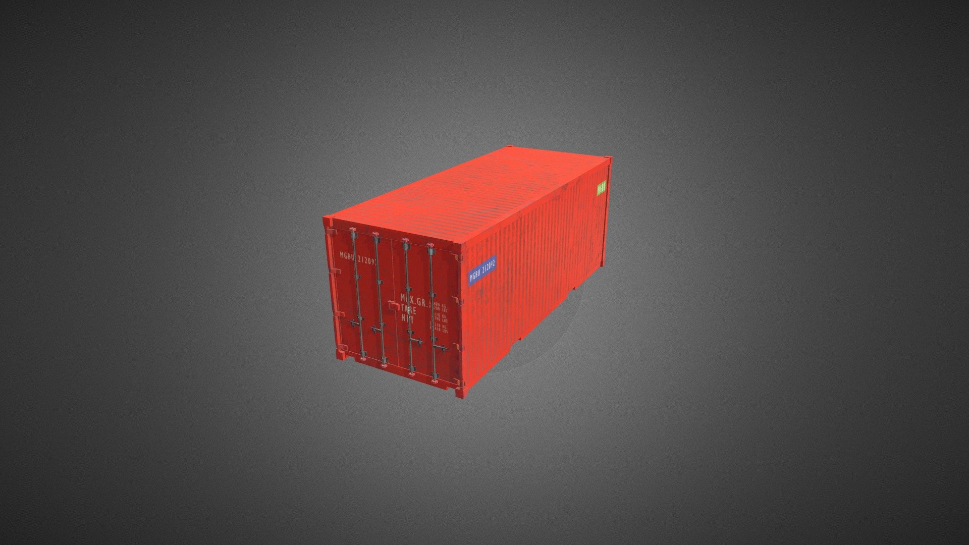Container 20ft — Sketchfab embed 3D viewer