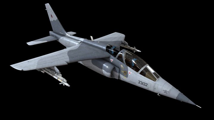 Dassault Dornier Alpha Jet ( Detailed & Rigged ) 3D Model