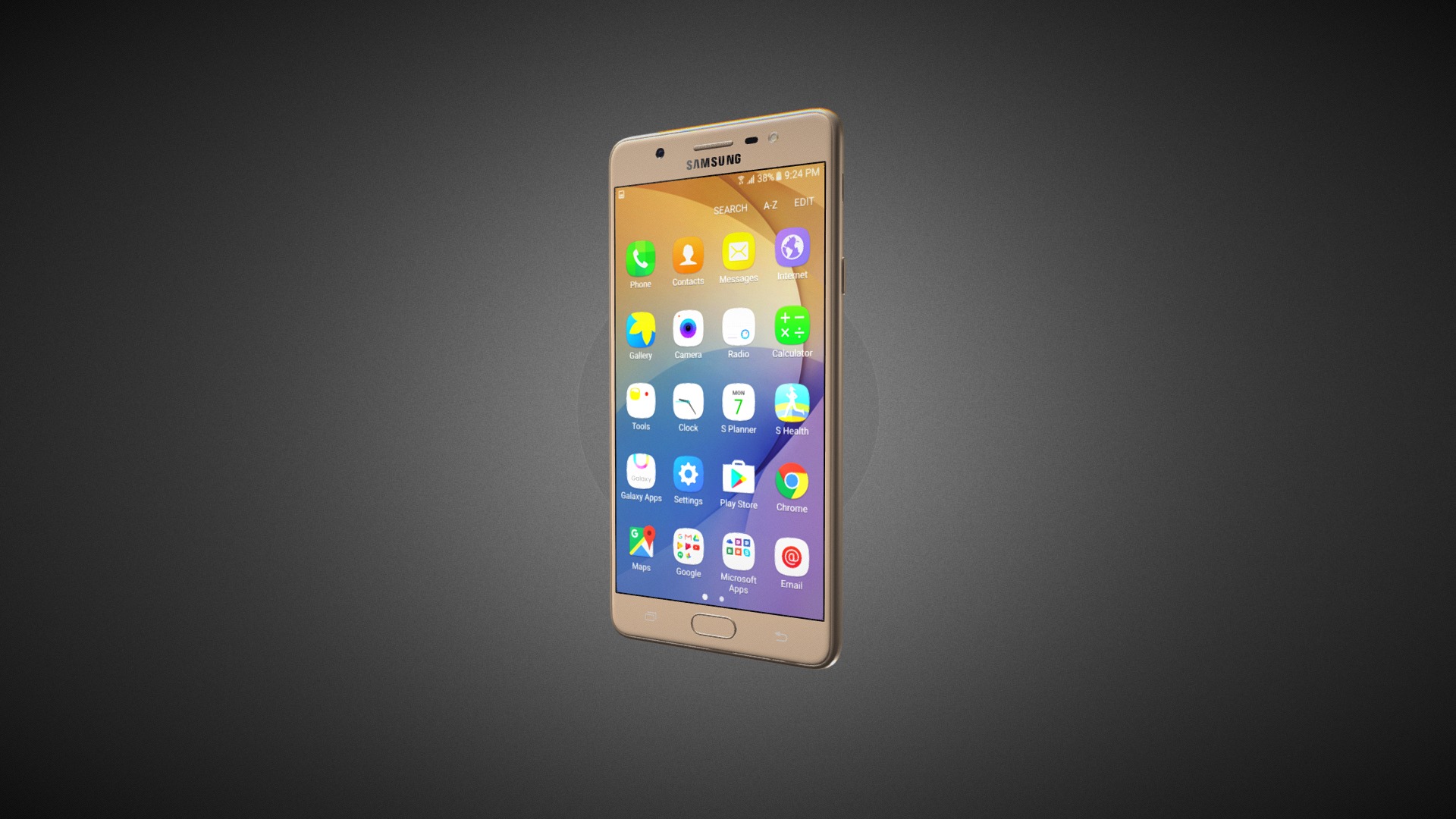3D model Samsung Galaxy J7 Max for Element 3D - This is a 3D model of the Samsung Galaxy J7 Max for Element 3D. The 3D model is about a cell phone with a cracked screen.