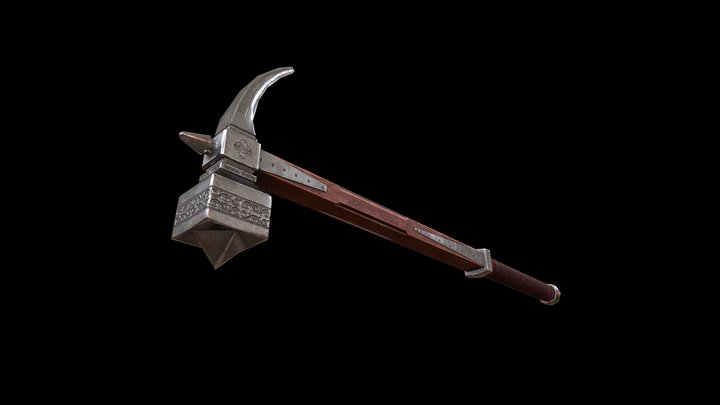 Viking hammer 3D Model