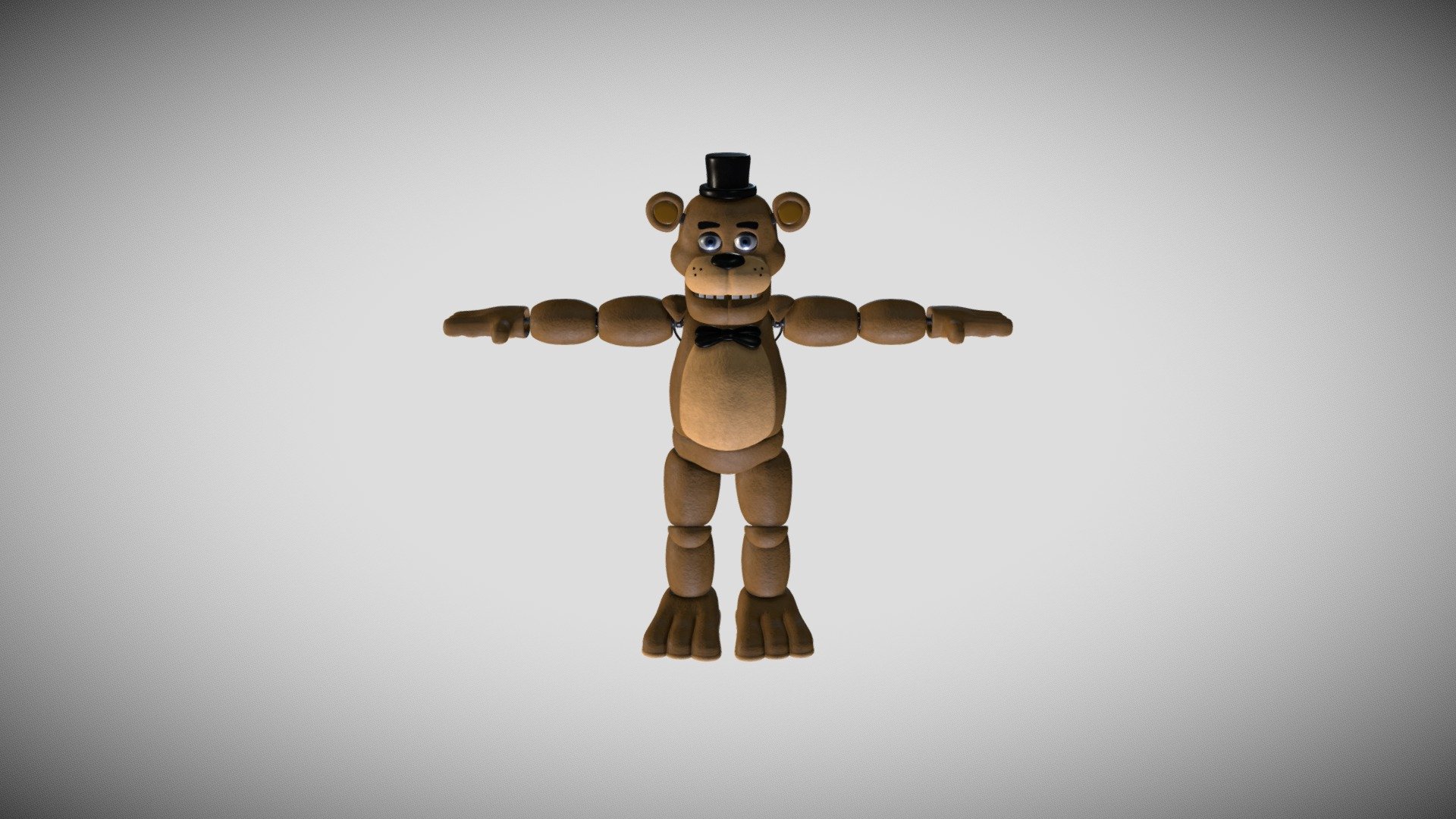 Freddy Fazbear Model By Hiatom Rfivenightsatfreddys